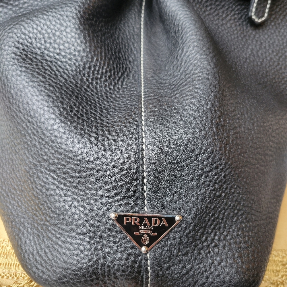 Prada authentic calfskin leather purse